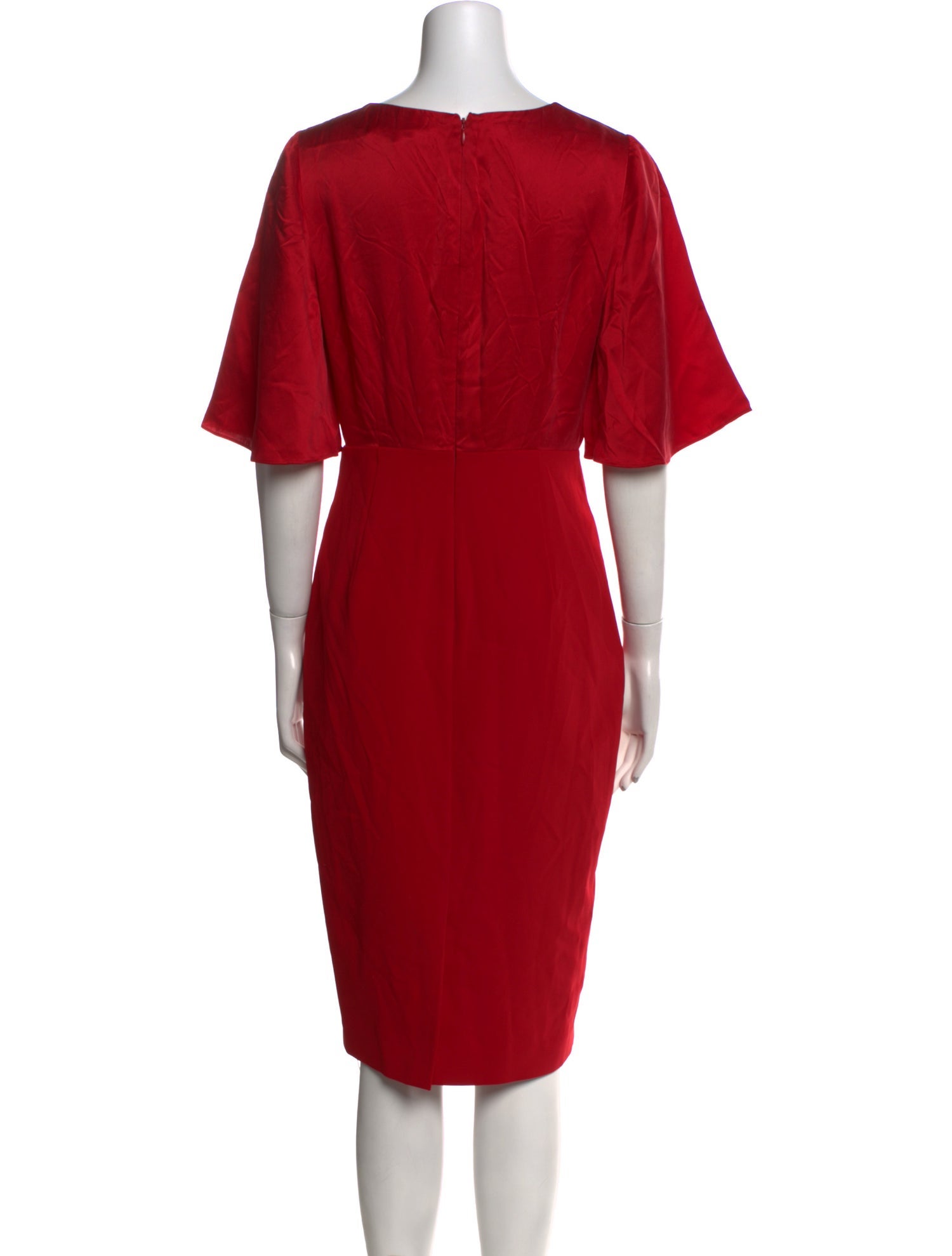 Badgley Mischka Silk Knee-Length Dress